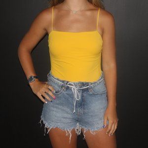 Yellow One Piece Swimsuit/Bodysuit